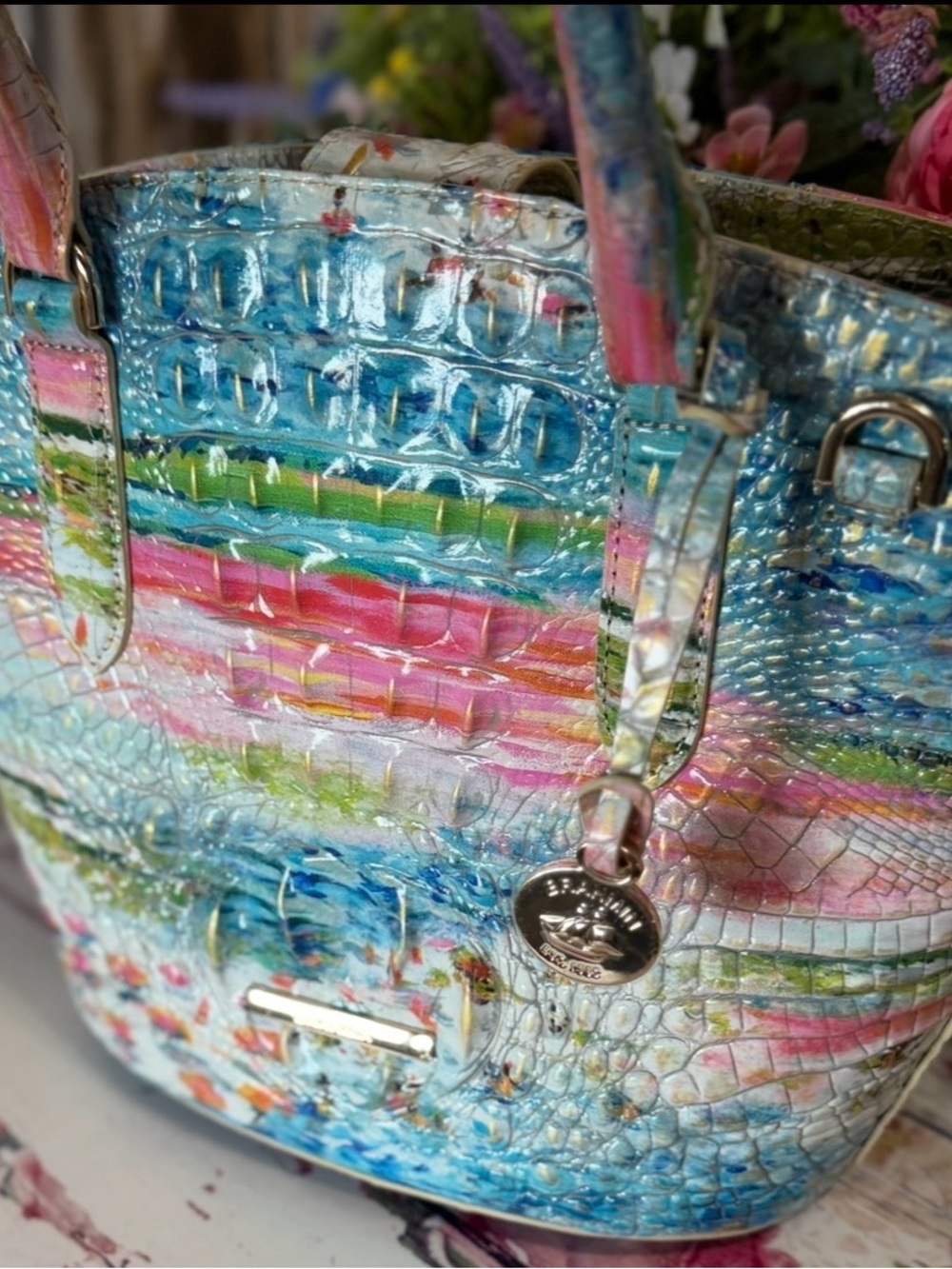 Brahmin Jenny Staycation Shoulder Bag NWT Fish Tropical Beauty 2x EYES FIRM - Picture 13 of 13
